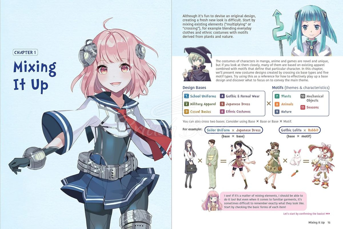 Книга Fantasy Costumes for Manga, Anime & Cosplay изображение 5