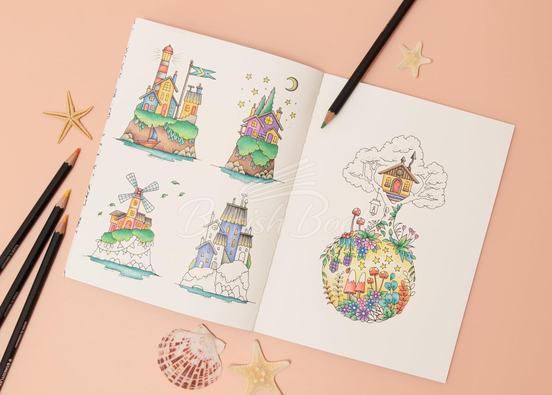 Книга Inklings: A Pocket-Sized Inky Colouring Book изображение 1