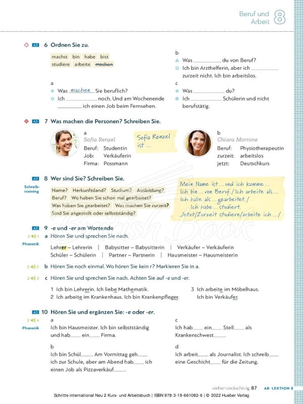 Підручник і робочий зошит Schritte international Neu 2 Kurs- und Arbeitsbuch mit Audios online зображення 2