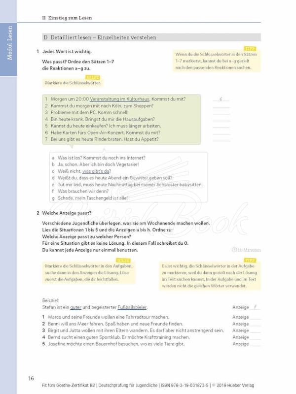 Книга Fit fürs Goethe-Zertifikat B2 für Jugendliche зображення 3
