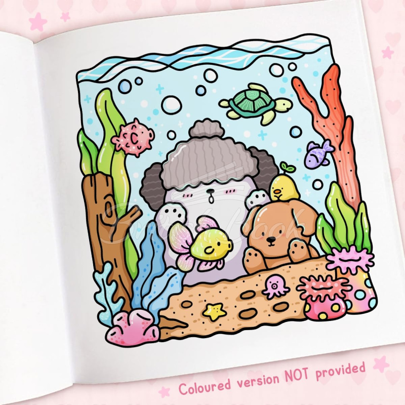 Книга Cozy Cuties: A Cute and Comfy Colouring Book изображение 2