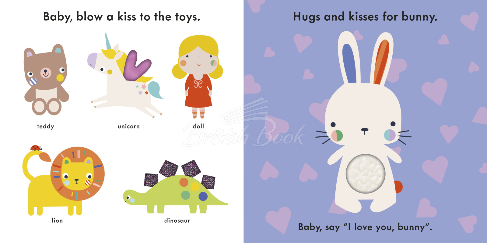 Книга Baby Touch: Hugs and Kisses (A Touch-and-Feel Playbook) зображення 1
