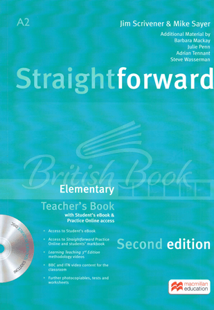 Книга для учителя Straightforward Second Edition Elementary Teacher's Book with Student's eBook and Practice Online Access изображение