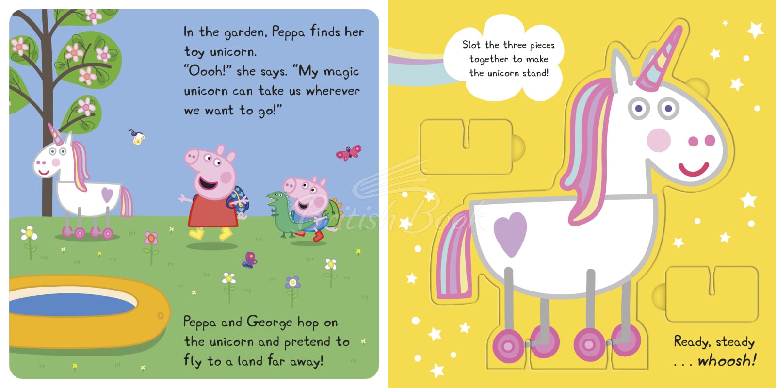 Книга Peppa Pig: Peppa's Unicorn Adventure (A Press-Out-and-Play Book) зображення 3