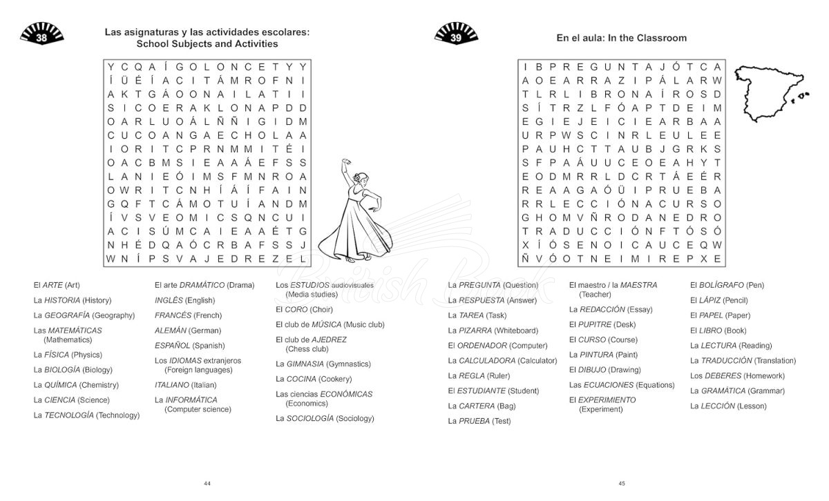 Книга Wordsearch Spanish: The Fun Way to Learn the Language изображение 2
