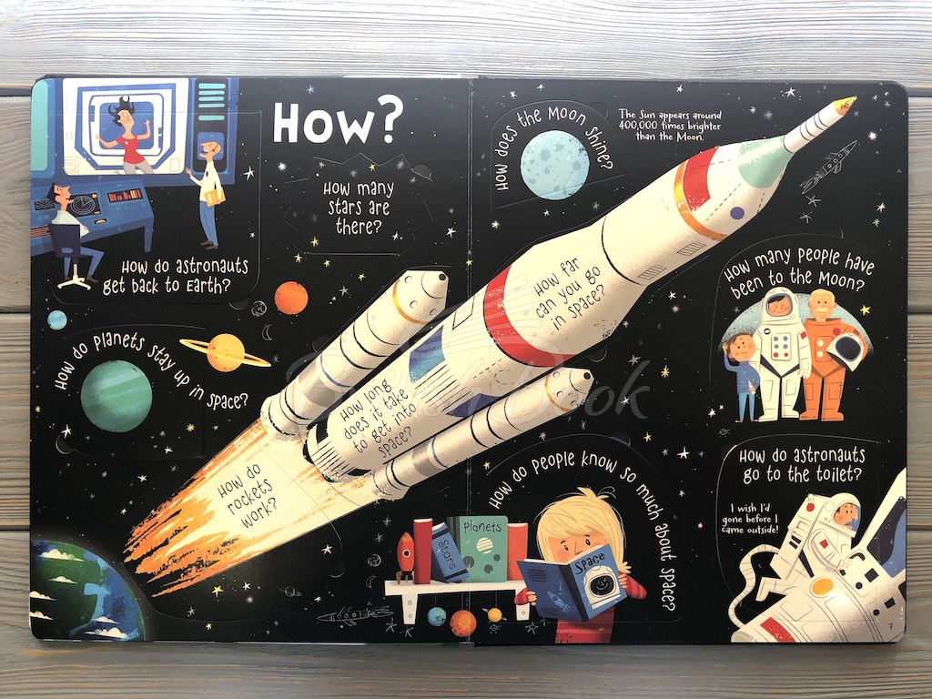 Книга Lift-the-Flap Questions and Answers about Space зображення 5
