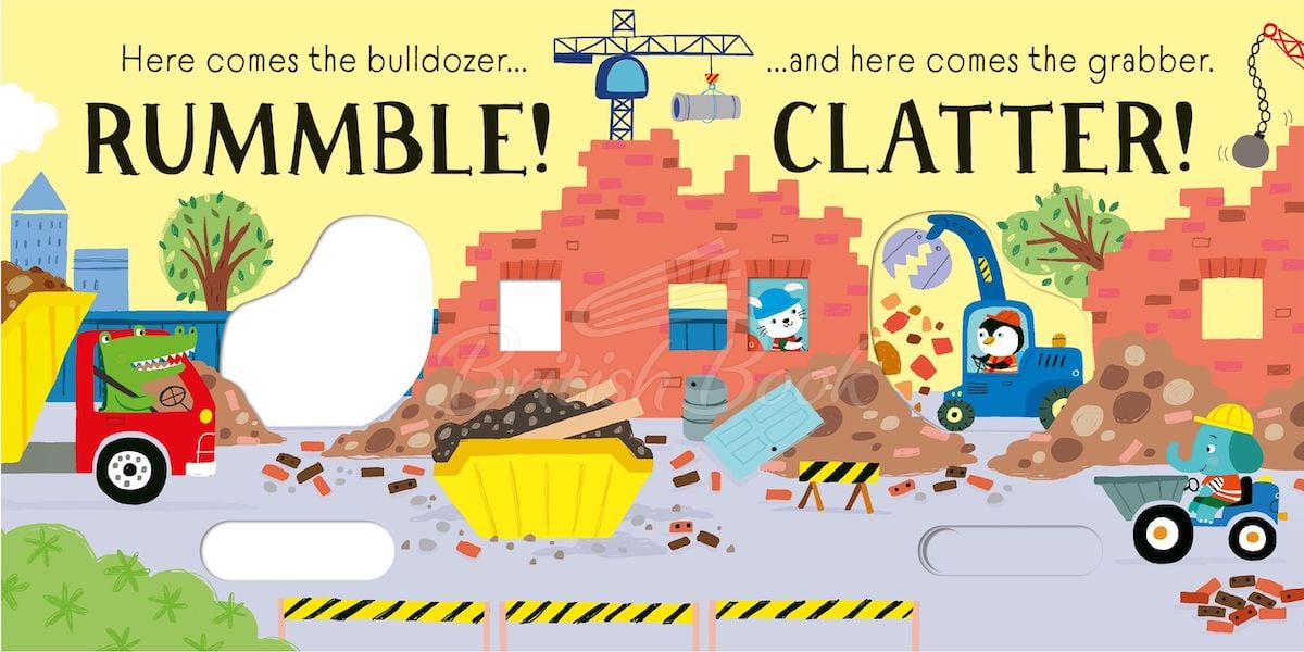 Книга Usborne Slider Sound Books: Rummble! изображение 3
