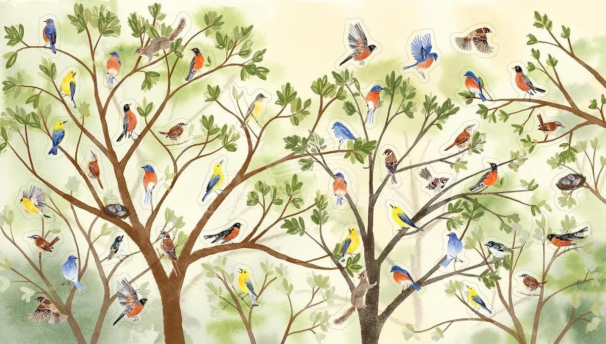 Стикербук A Bird Lover's Sticker Book изображение 1