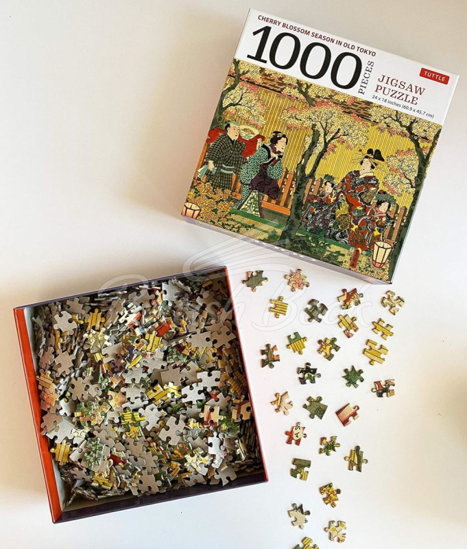 Пазл Cherry Blossom Season in Old Tokyo 1000 Pieces Jigsaw Puzzle изображение 2