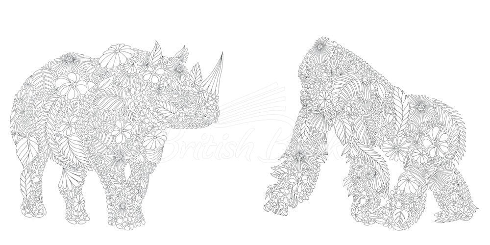 Книга Millie Marotta's Animal Kingdom: A Colouring Book Adventure изображение 6