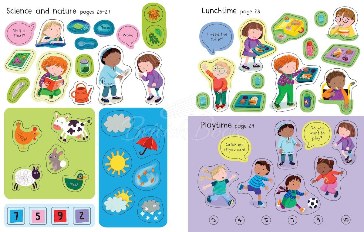 Книга First Sticker Book: First Experiences зображення 8