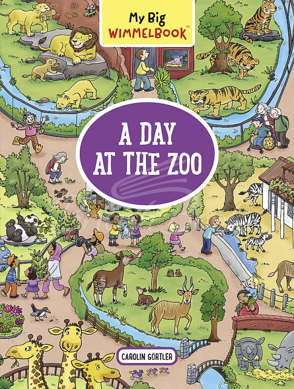 Книга My Big Wimmelbook: A Day at the Zoo зображення