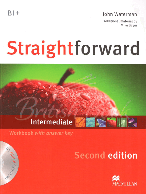Рабочая тетрадь Straightforward Second Edition Intermediate Workbook with key and Audio-CD изображение