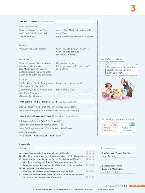 Підручник і робочий зошит Schritte international Neu 3 Kurs- und Arbeitsbuch mit Audios online зображення 10