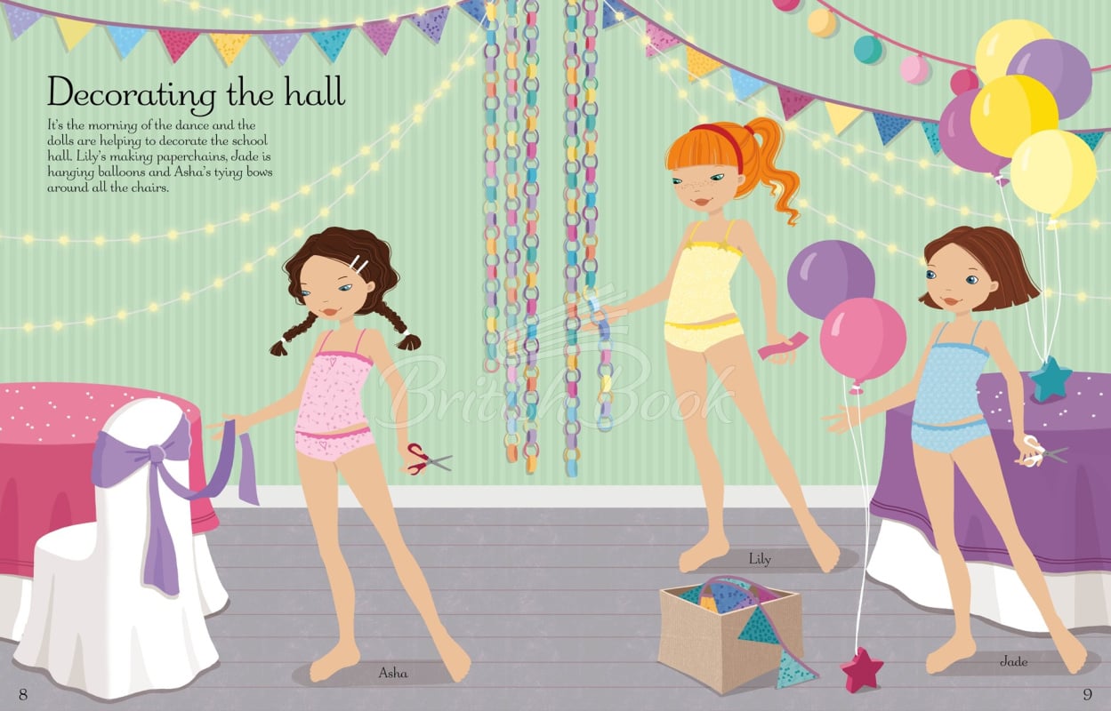 Книга Sticker Dolly Dressing: School Dance изображение 3