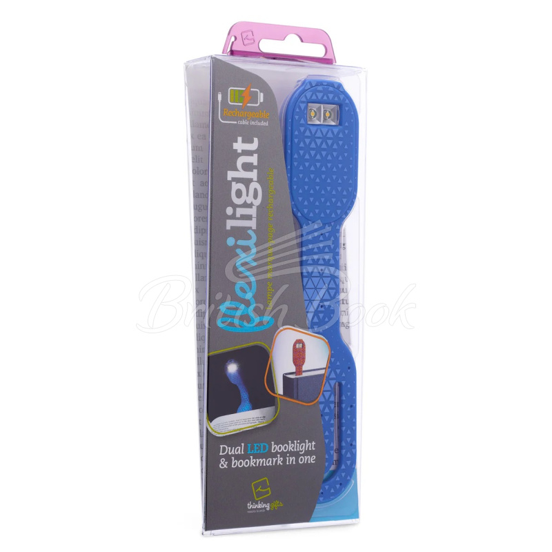Ліхтарик для книжок Flexilight Rechargeable Blue Hexagonal зображення 4