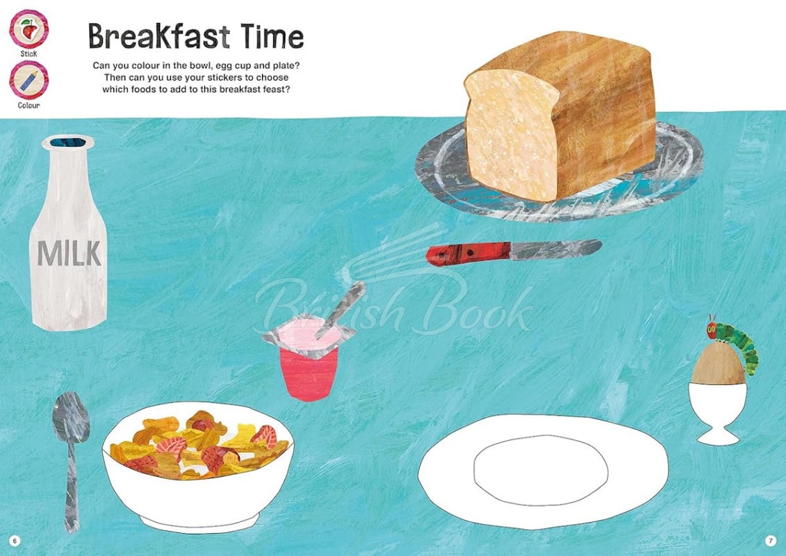Книга The Very Hungry Caterpillar's Feast Sticker and Colouring Book зображення 2