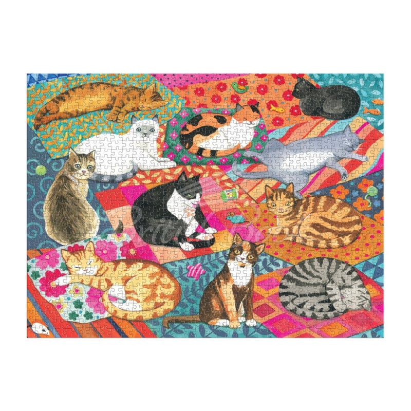 Пазл Lounging Cats 1000 Piece Puzzle изображение 2