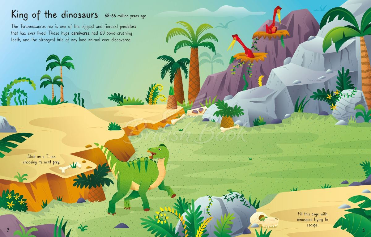 Книга First Sticker Book: T. Rex зображення 3