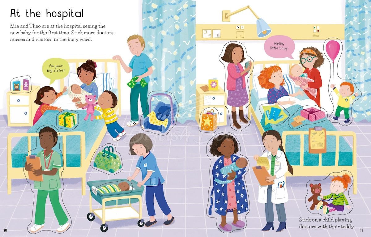 Книга First Sticker Book: The New Baby зображення 4