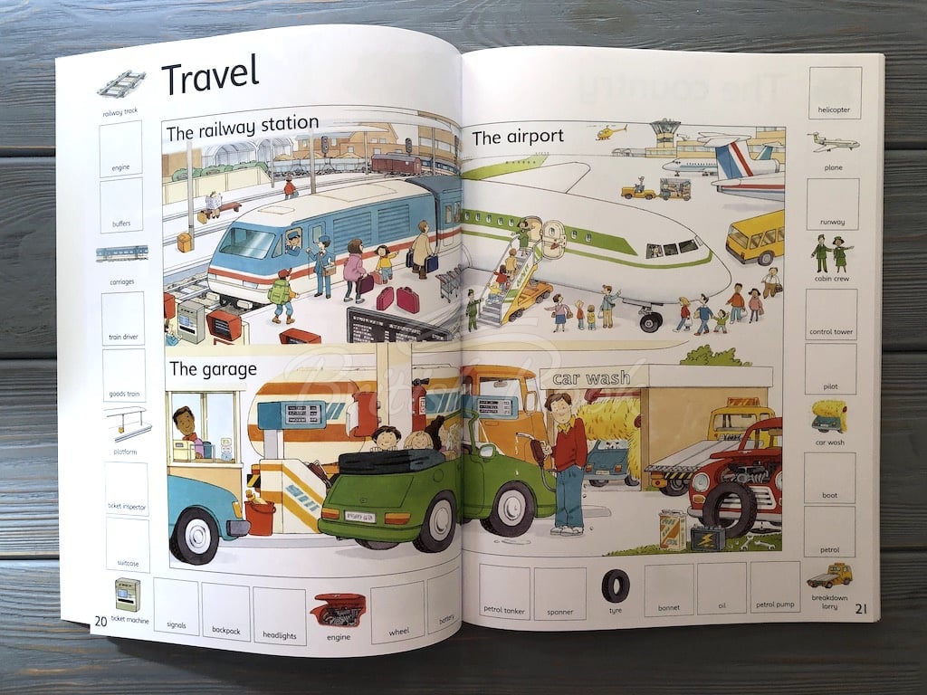 Книга First Thousand Words in English Sticker Book зображення 8