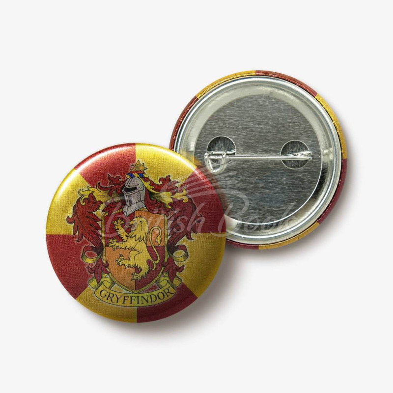 Значок Hogwarts: Gryffindor House Crest Button Badge изображение 2