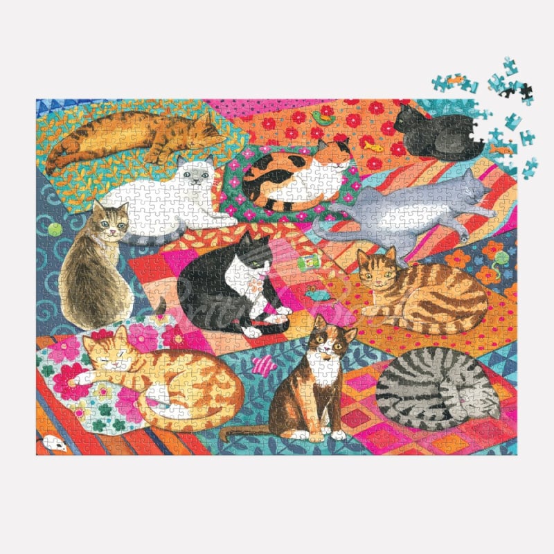 Пазл Lounging Cats 1000 Piece Puzzle изображение 3
