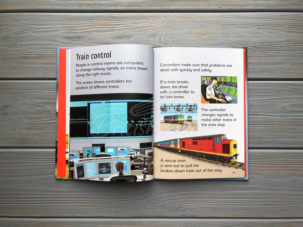 Книга Usborne Beginners Trains зображення 7