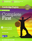 Complete First Second Edition Student's Pack (Student's Book without answers with CD-ROM, Workbook without answers with Audio CD)