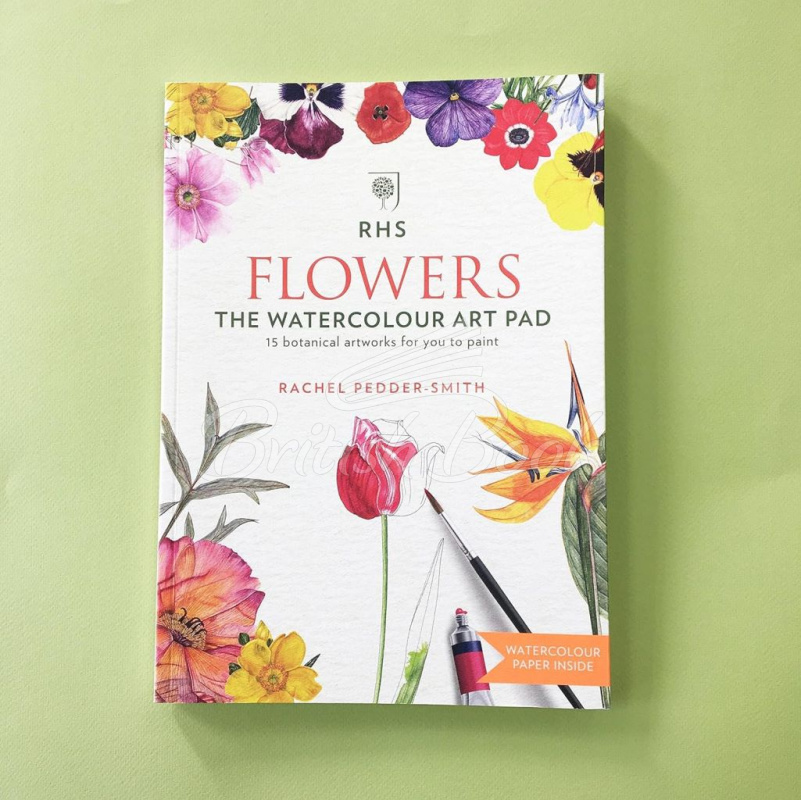 Книга RHS Flowers: The Watercolour Art Pad зображення 1