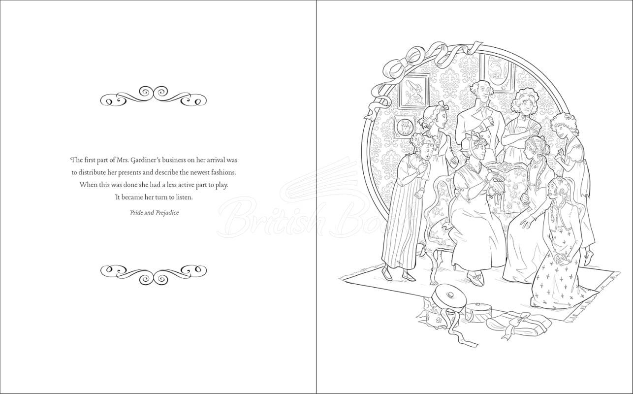 Книга The Jane Austen Colouring Book изображение 1