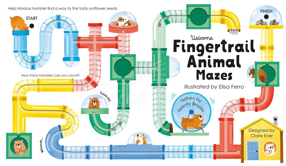 Книга Fingertrail Animal Mazes зображення 2