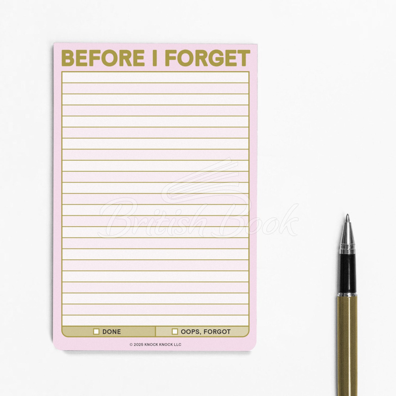 Клейкая бумага для заметок Knock Knock Before I Forget Great Big Stickies изображение 3