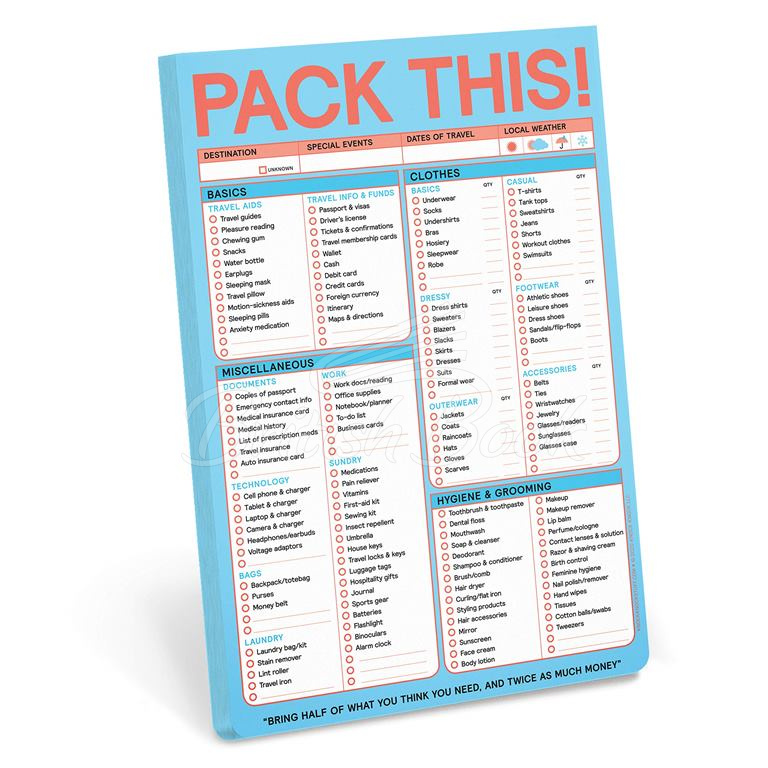 Блокнот Pack This Classic Pad (Pastel Edition) изображение 1