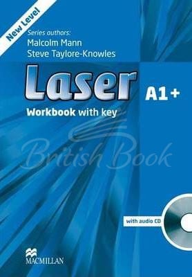 Робочий зошит Laser 3rd Edition A1+ Workbook with key and audio CD зображення