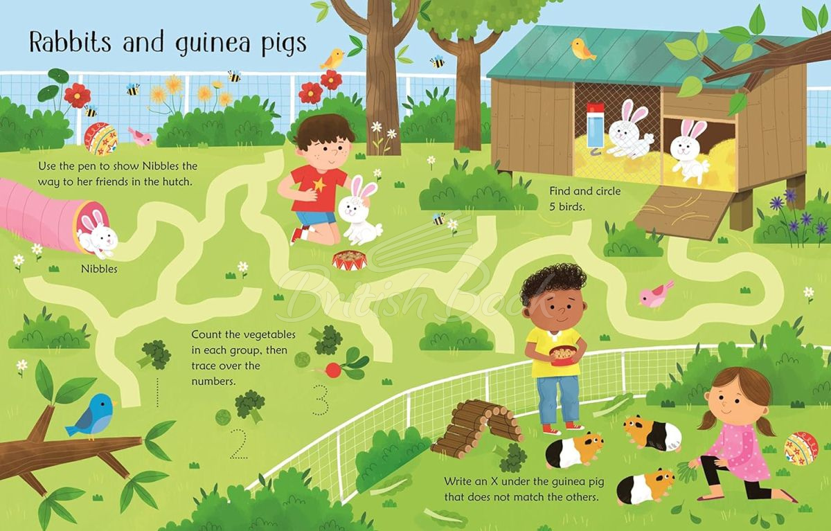 Книга Wipe-Clean Pet Activities зображення 1
