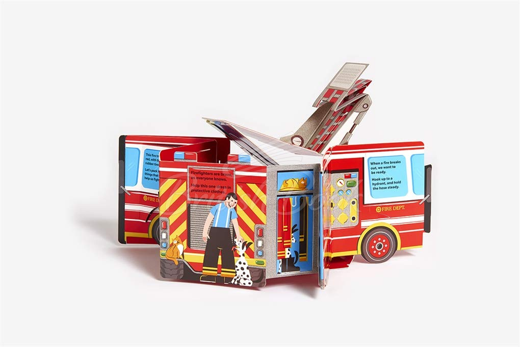 Збірна модель What's Up, Fire Truck? (An Interactive Lift-the-Flap Book) зображення 7