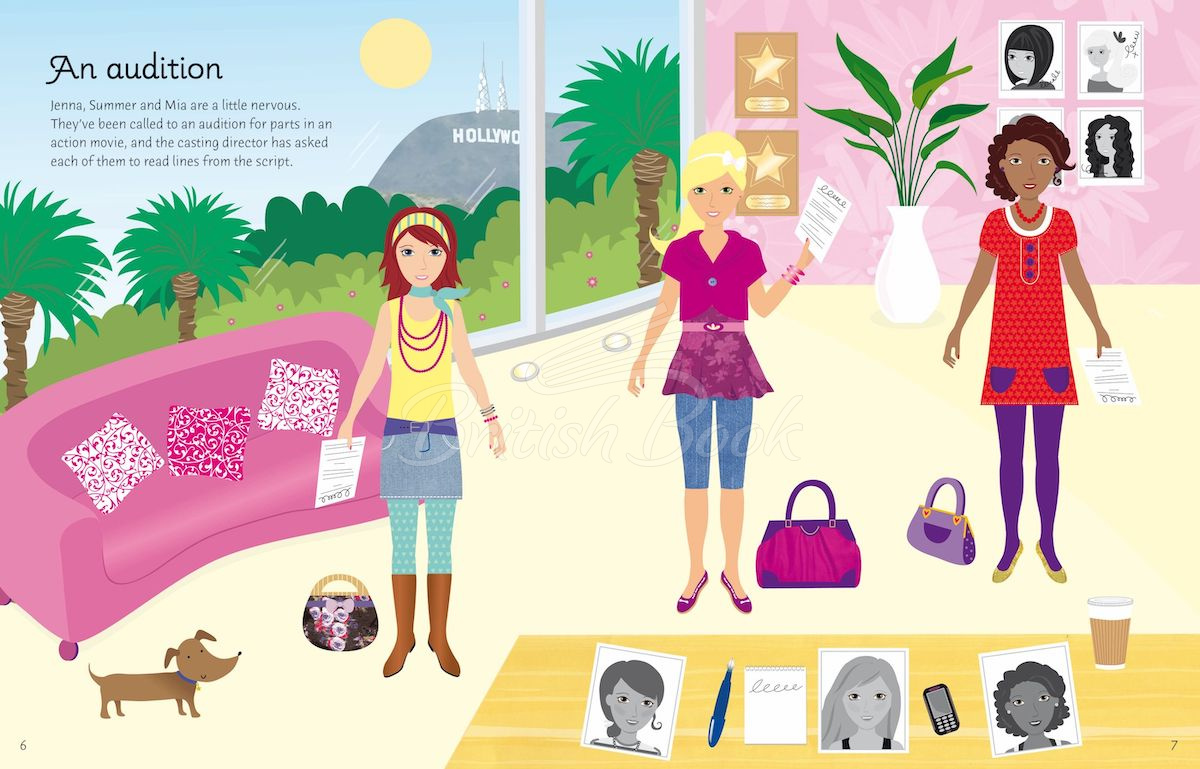 Книга Sticker Dolly Dressing: Movie Stars зображення 2