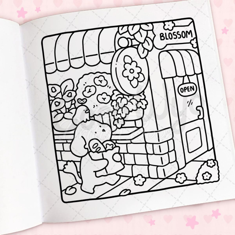 Книга Cozy Cuties: A Cute and Comfy Colouring Book изображение 8