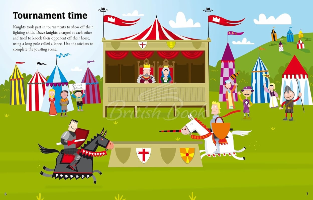 Книга Knights and Castles Sticker Book изображение 2