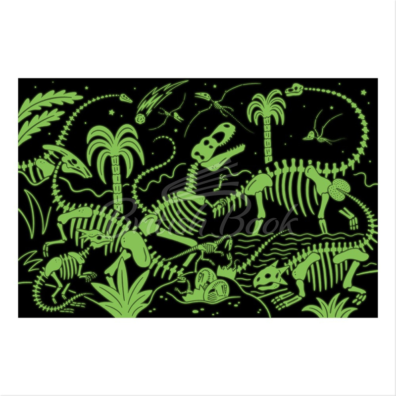Пазл Dinosaur Park 100 Piece Glow in the Dark Puzzle зображення 2