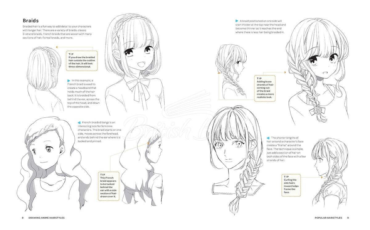 Книга How to Draw Hairstyles for Manga зображення 4