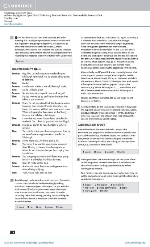 Книга для вчителя Open World Preliminary Teacher's Book зображення 4