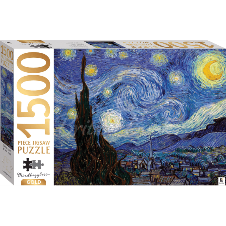 Пазл Mindbogglers Gold: Starry Night 1500 Piece Jigsaw Puzzle зображення