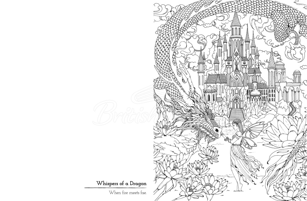 Книга Romantasy: A Star-Crossed Colouring Experience изображение 3