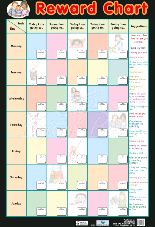 Плакат Reward Chart Poster зображення