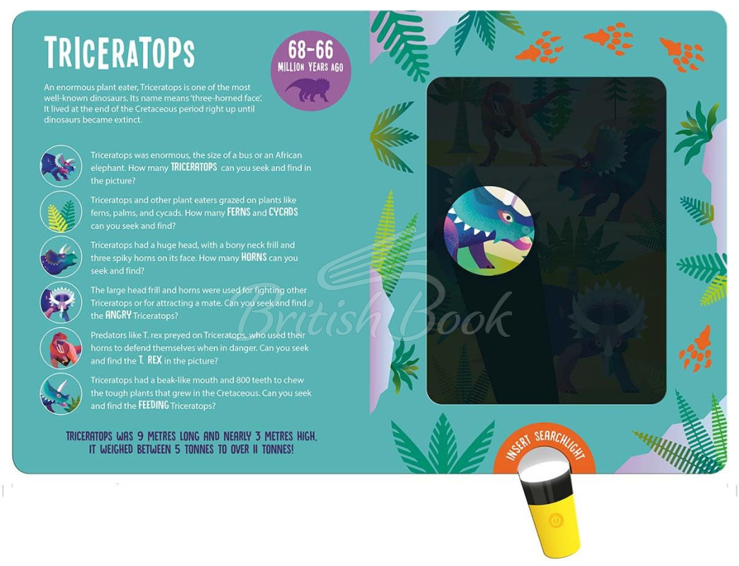 Книга Magic Searchligh: Dinosaurs зображення 2