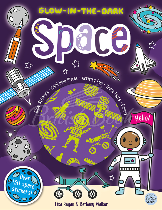 Книга Glow-in-the-Dark Space Sticker Activity зображення