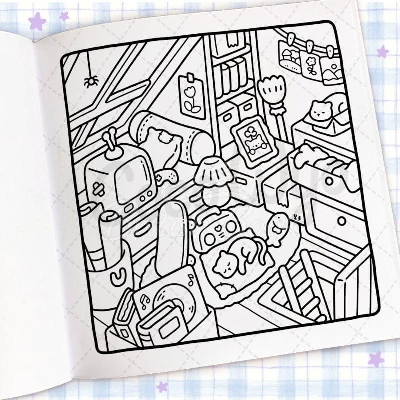 Книга Cozy Corner: A Calm and Comforting Colouring Book изображение 8