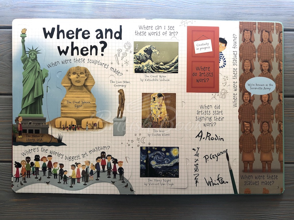 Книга Lift-the-Flap Questions and Answers about Art зображення 5